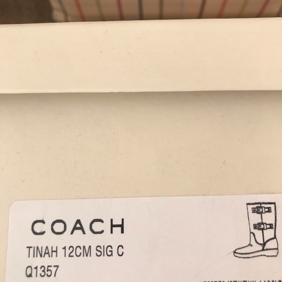 Coach Khaki Tinah Signature Winter Boots - Picture 11 of 11